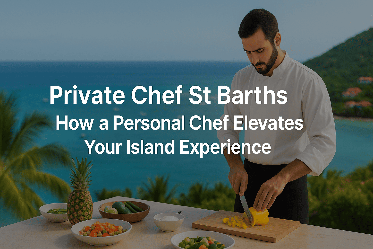Private Chef St Barths service bringing personalised dining experiences to villas and yachts in St Barths