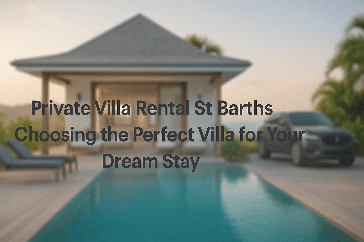 Private villa rental St Barths luxury villa overlooking the ocean perfect for a dream island stay